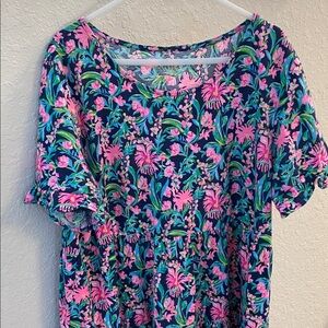 Girls Lilly Pulitzer Swing Dress Size XL 12-14 Spring Floral dress